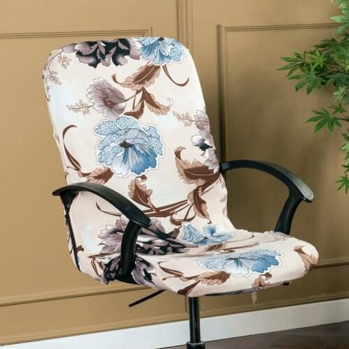 Stretch Spandex Rotating Lift Computer Chair Cover Elastic Office Arm Chair Cover Home Dining Study Room Universal Seat Cover