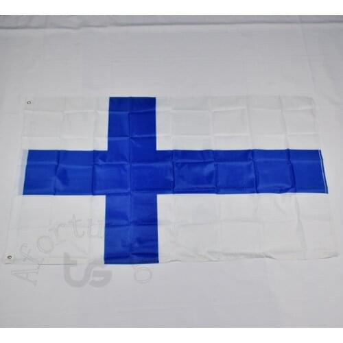 Finland Finnish flag Banner 3x5 Foot 90*150cm Hanging National flag Home Decoration flag