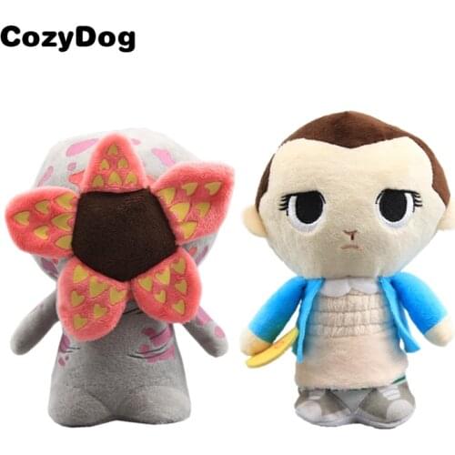 Stranger Things Eleven with Eggo Demogorgon Plush Toy Kids Gift Soft Stuffed Doll Cartoon Plush Toy 18cm 7'' High Quality