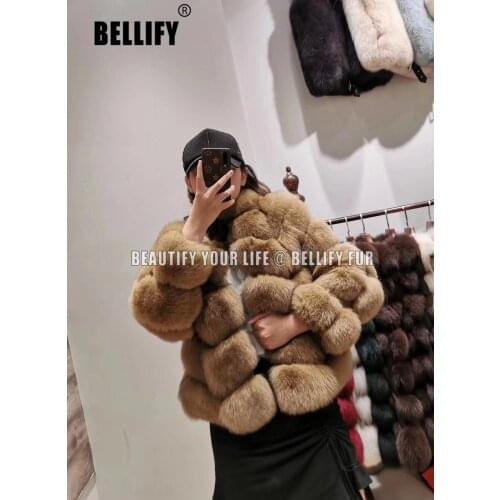 Streetwear Ladies Luxury Natural fox Fur coats outerwear Plus size Stylish Real fur jackets