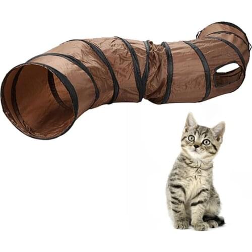 Legendog 1pc Funny Cat Tunnel Collapsible Kitten Tube Toy Pet Hiding Tunnel Cat Interactive Toy Pet Supplies Pet Accessories