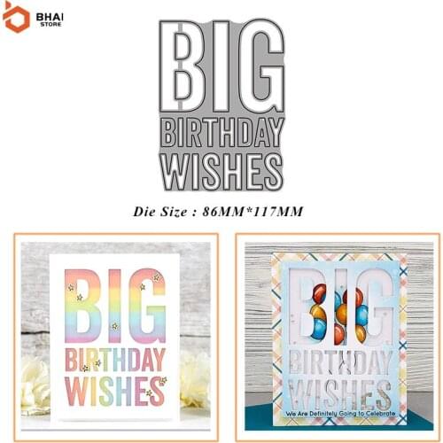 Carbon Steel Metal Cutting Die English Vocabulary Suitable for Decorative Scrapbook Album Festival Card Making 2021 New