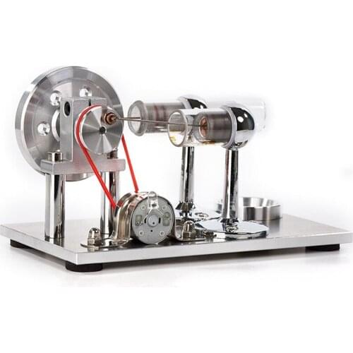 Hot Air Stirling Engine Motor Model Educational Toy Electricity Generator Colorful LED Generator Model For Steam Hobbyer