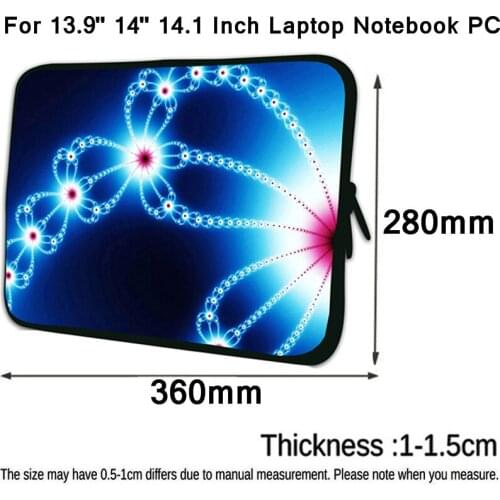 For Sony Acer Dell XPS HP Envy Chromebook Laptop Case 14/ 14.1/ 13.9 Inch Computer Bags For Women Girls Soft Sleeve Zipper Cover