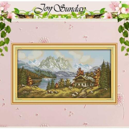 Landscape People Counted Cross Stitch 11CT 14CT Cross Stitch Set Wholesale Scenery Cross-stitch Kit Embroidery Needlework