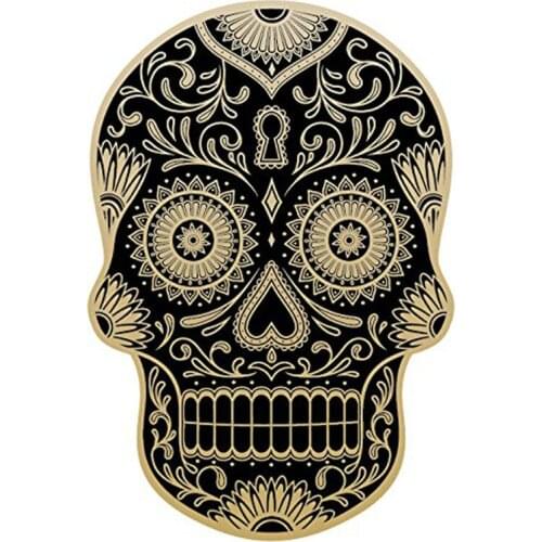 Dawasaru Day of The Dead Decal Personalized Sunscreen Car Sticker Truck Motorcycle Auto Accessories Decoration PVC,15cm*10cm