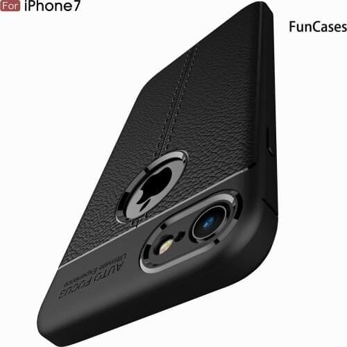 Newest Lychee Pattern Cover For hoesje iPhone 8 Estuche Half-Wrapped Cases Carcasa sFor Apple iPhone accesorios 7 SE 2020 aapl e