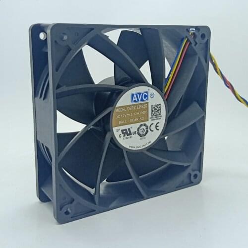 DBPJ1238B2G For AVC 12038 12V 4-Wire PWM Cooling Fan Violence powerful cooling fan