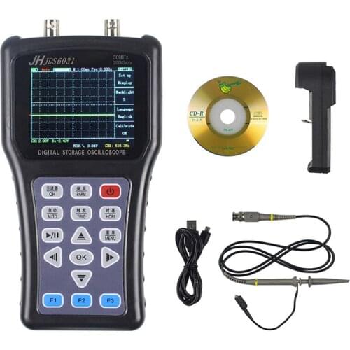 Portable oscilloscope Handheld digital JDS6031 Signal generator 1CH RUSSIA Portuguese language