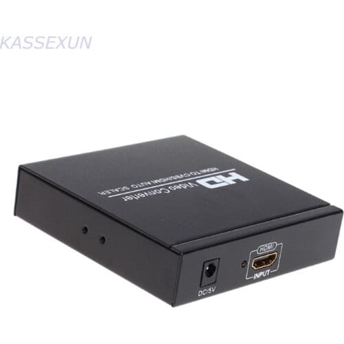 HD Video Converter HDMI to CVBS /HDMI Auto Scale HDMI to HDMI+ CVBS+ Audio Free shipping