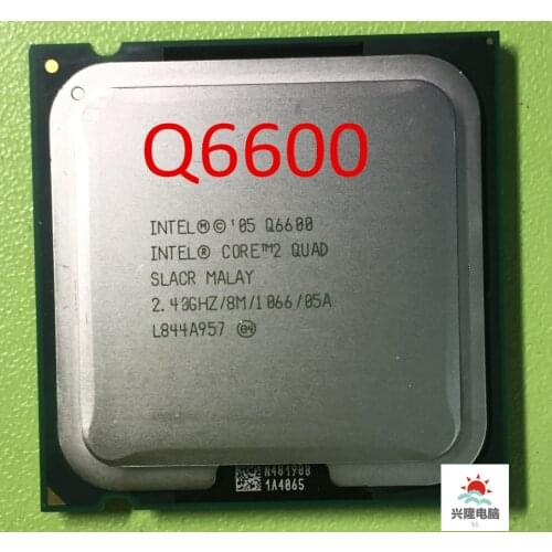 Core 2 Quad Q6600 CPU Processor (2.4Ghz/ 8M /1066GHz) q6600 Socket 775 Desktop CPU
