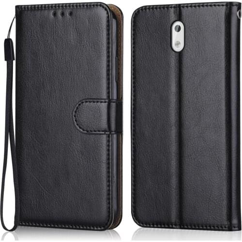 Folio Luxury Leather Case for On NOKIA 3 TA-1032, TA-1020, TA-1028, TA-1038 Wallet Stand Flip Case Phone Bag with Strap