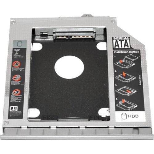 With bezel 2nd HDD SSD hard drive Caddy For HP EliteBook 8460P 8460W 8470P 8470W