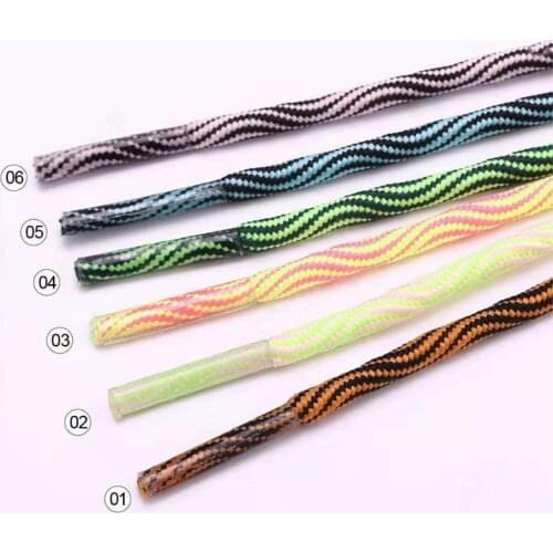 50/80/100/120CM 1 Pairs Casual Shoelaces Mujer Wave Stripe Shoe Laces For Sneakers Sport Outdoor Mountain-climbing Shoes