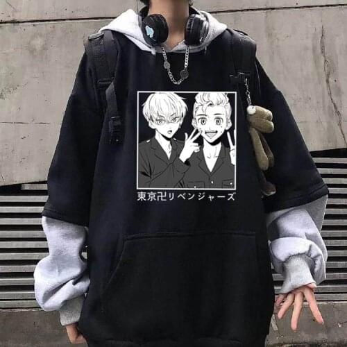 Anime Tokyo Revengers Sweatshirt Man Autumn Fleece Hoody Fashion Pocket Clothes Fashion Casual Swetshirt Men Womens Harajuku