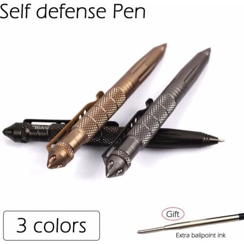 Outdoor Self Defence Personal Tactical Pen Self Defense Multipurpose Aviation Aluminum Anti-skid Portable Car Safety Toy Sports