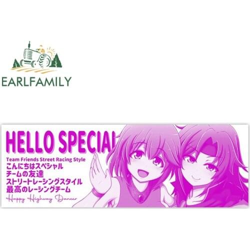 EARLFAMILY 13cm x 9.6cm for HELLO SPECIAL Car Sticker Camper Waterproof Fine Vinyl Material Motorcycle Helmet Decals Decoration
