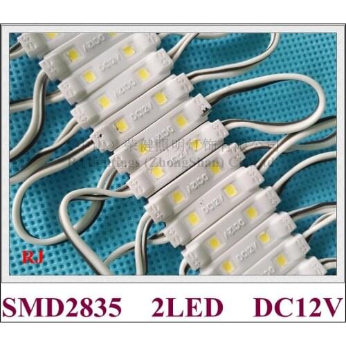 Injection LED module waterproof LED light module for mini letters SMD2835 DC12V 2led 0.6W IP65 28mm(L)*6mm(W)*5mm(H)