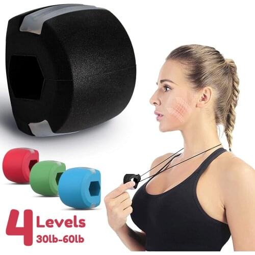 1-5 PCS mouth Muscle Trainer Men Pop N Go Mouth Muscle Exerciser Chew Ball Chew Bite Breaker Training 30lb-60lb