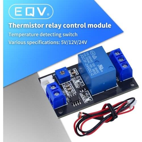 1 Channel 5V 12V 24V Thermistor Relay Module Temperature Controller Temperature Sensor Switch Module Thermostat