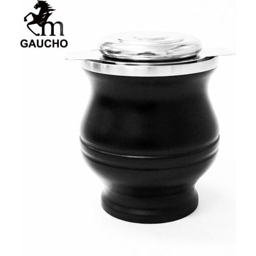 1 PC/Lot Gaucho Yerba Mate Tea Infuser With Lids Stainless Steel Filter Strainer Gourds Cup Heat Insulate Without Dregs Hot Sale