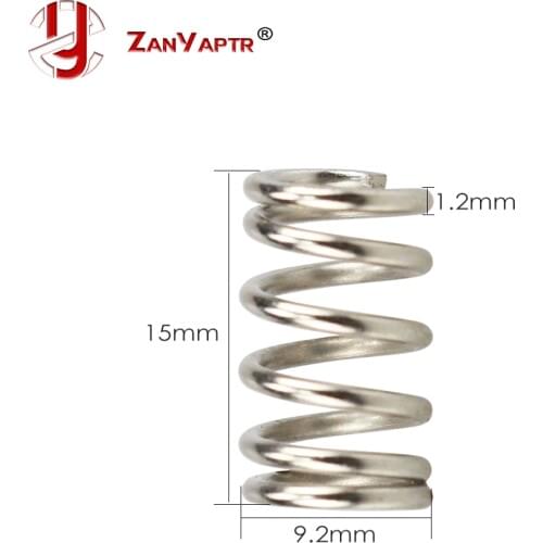 10Pcs 3D Printer Accessories UM2 Spring Fine Print Platform Edging 1.2 * 15mm For UM2 Heating Bed Flat Adjusting Sping