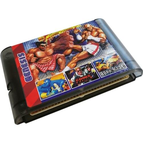 196in1 Game Cartridge Super Combo 16 bit Game Card for Sega Megadrive Genesis Console With Fast shipping-NTSC US