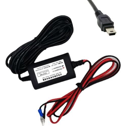 USB Car Buck- Line Dash Cam Charger Adapter Hard Wire Kit 12V/24V to 5V 2A Driving Recorder Step-Down Cable High Quality G5AD