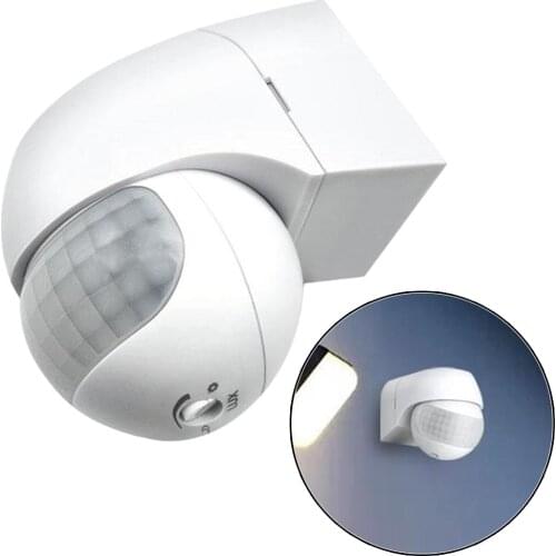 PIR Motion Sensor Light Switch Motion Detector Sensor Angle Adjustable