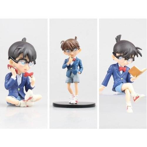 Detective Conan Anime Figure Jimmy Kudo Reading Calling Standing PVC Action Figure Case Closed Kudou Shinichi Model Toys Decor