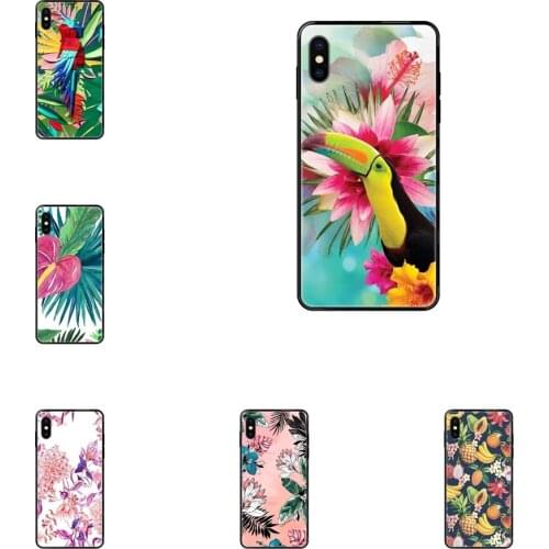 For Boys For Huawei Honor Mate Play V10 View 10 20 20X 30 Lite Pro Y3 Y5 Y9 Nova 3 3i Pro Tropical Jungle Birds Flower Leaf