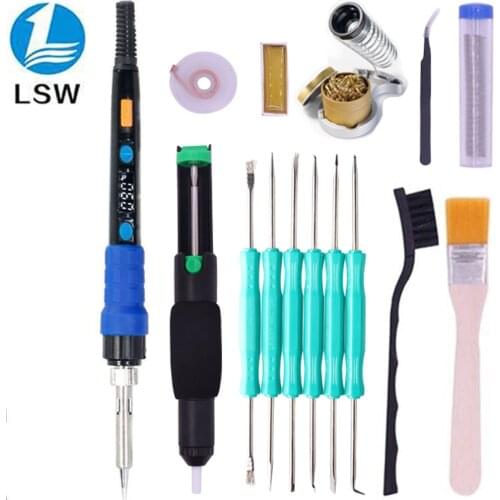 YIHUA 928D EU Plug Electric Soldering Iron Digital Display ESD Constant Temperature Temperature Adjustable Soldering Iron