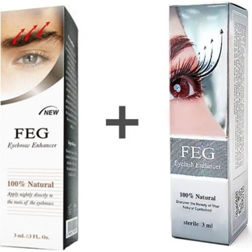 FEG eyelash enhancer eyebrow enhancer 2 boxes in a pack Help eyelash growing eyebrow growth liquid