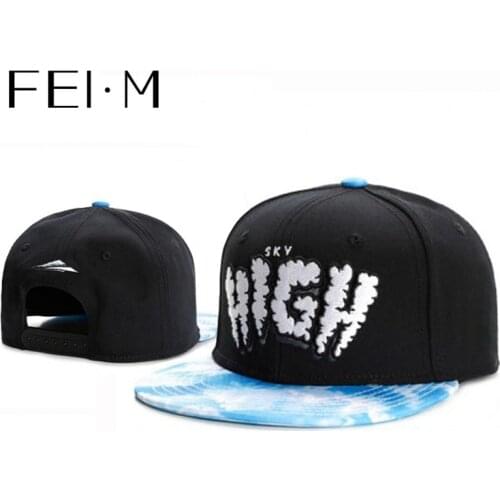 FEI M Fashion SKY HIGH Snapback Cap Summer Hip Hop Baseball Cap Travel White Clouds Outdoor Adult Casual Sports Sun Hat 4
