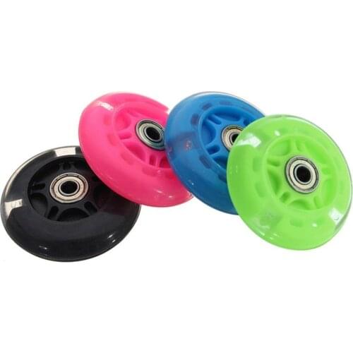80mm 100mm 120mm Scooter Wheel LED Flash Light Up Scooter Wheel for Scooter Bearings with 5 Colors Light Kid Gifts toys