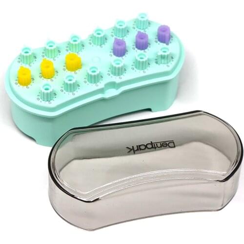 18 Holes Dental Root Canal File Counting Disinfection Box Root Canal File Count Disinfection And Sterilization Box Dentist Tools