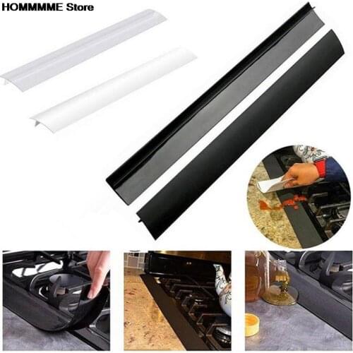 Creative Flexible Stove Counter Gap Cover Silicone Rubber Kitchen Oil-gas Slit Filler Heat Resistant Mat Oil Dust Water Seal