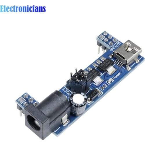 MB102 Breadboard Power Supply Module DC 3.3V 5V For Solderless Mini USB Power Supply Compatible Bread board MB-102 MB 102