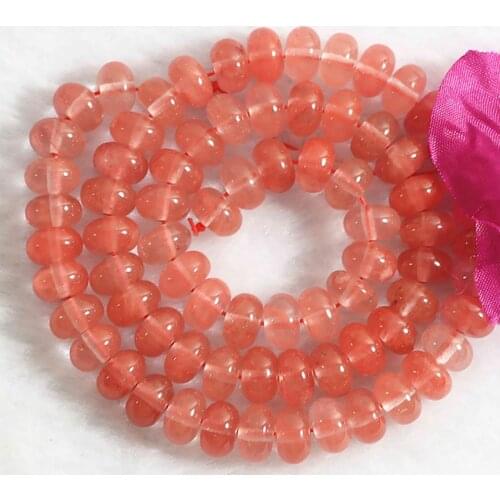 Fashion Jewelry Women Crystal Stone Watermelon Red Tourmaline Abacus Beads Diy Beads 2X4mm 4X6mm 5X8mm Loose Beads 15inch B174