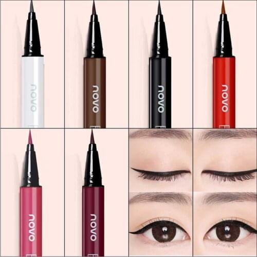 New Eyeliner Beauty Makeup Beginners Waterproof And Sweat Not Dizzy Catch Wine Red Brown Liquid Eyeliner Pen For Beauty Gift