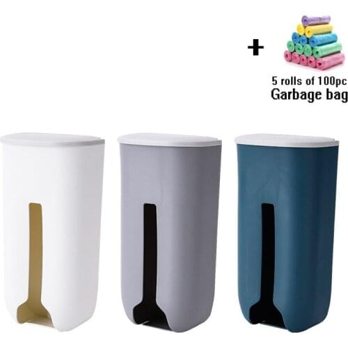 New Home Life Wall Hanging Kitchen Garbage Bag Storage Rack Kitchen Bathroom Plastic Bag Nordic Style Shoe Cover Storage Box