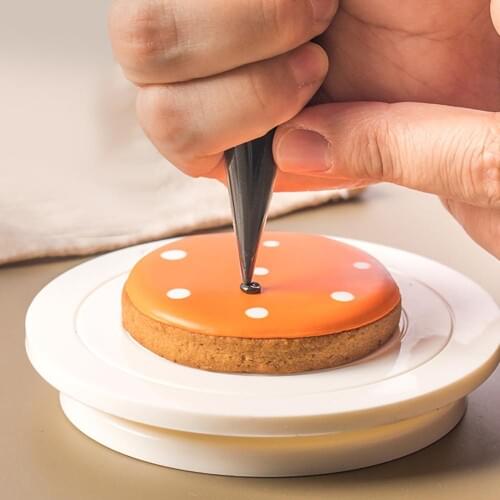 Plastic Cake Plate Turntable Rotating Anti-skid Round Cake Stand Cake Decorating Rotary Table Kitchen DIY Pan Baking Tool