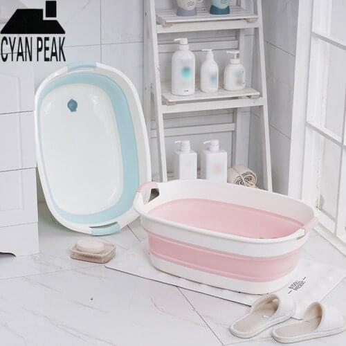 Portable Baby Bath Tub Non-Slip Foldable Bathtub Newborn Folding Pet Bathtub Bathroom Accessories Folding Bathtub Storage Tub