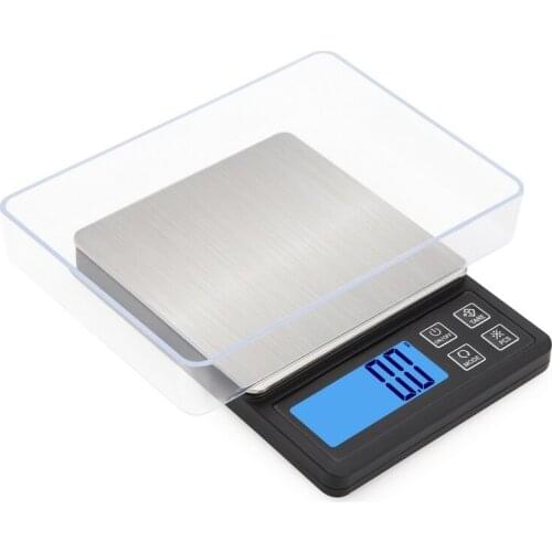 Portable Jewelry Scale Electronic Weighing 0.01g 0.1 Gram Scale Tea Balance Mini Gold Medicinal Palm Pocket Kitchen Scales