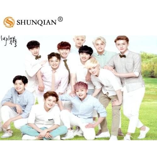 Custom exo Poster Home Decoration Fashion Silk Fabric Wall Poster Custom Poster Print More Size