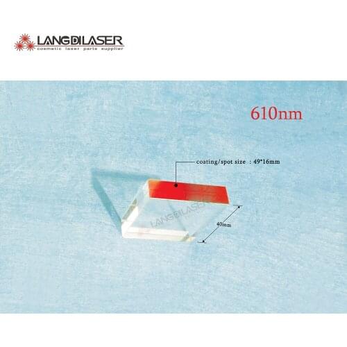 Size : 49*16*40 / spot size : 49*16 / wavelength : 610nm~1200nm / IPL hair removal crystal filter
