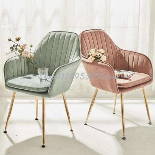 Nordic Ins Net Red Nail Makeup Chair Simple Desk Chair Dining Chair Home Stool Restaurant Back Chair