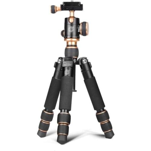 QZSD Q166 foldable light weight and short Aluminium alloy table mini portable tripod for all camera DSLR