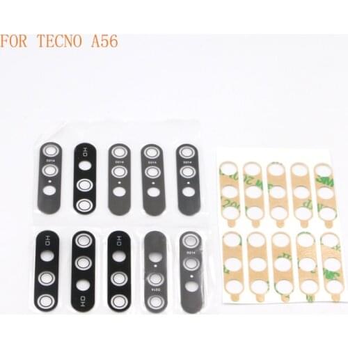10PCS Back Rear Camera Glass Lens For TECNO A56 CD7 CD8 K7J KB7 KD7 LC6 P36 Camera Glass Lens Glass + Sticker Replacement Repair