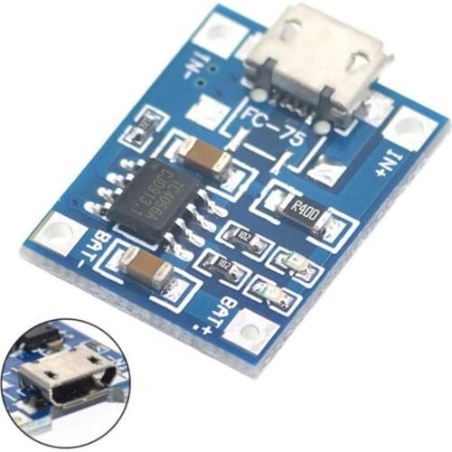 TP4056|18650 lithium battery 3.7v 3.6V 4.2V lithium battery overdischarge and charging protection overshoot board 1A P2J4